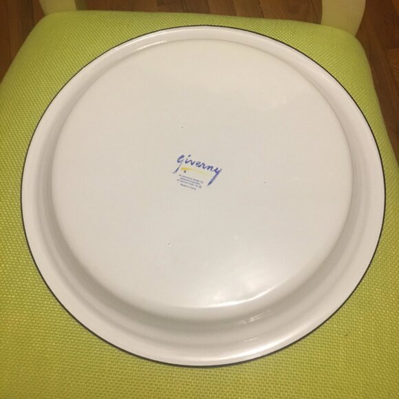 Giverny Enameled Metal Hostess Set, Cottage Chic Vintage Kitchen, Monet Impressi - Picture 6 of 10